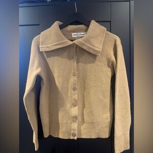 Vintage Pierre Cardin Women's Beige Cardigan